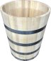 Preview: Holztrog aus Hartholz ( Eiche / Akazie) 280 Liter Wasserfass Gartenfass